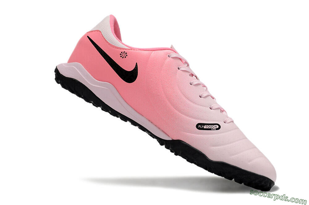 Nike Tiempo Legend 10 Academy TF Low-Tops Football Shoes - Pink/Black/White 4