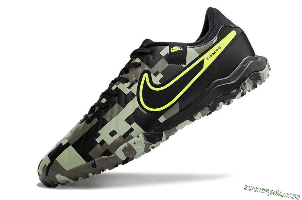 Nike Tiempo Legend 10 Academy TF Low-Tops Football Shoes - Camo/Yellow 5