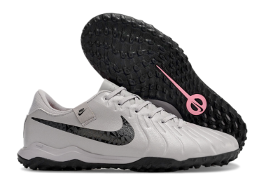 Nike Tiempo Legend 10 Academy TF Low-Tops Football Shoes - Grey/Black/Pink