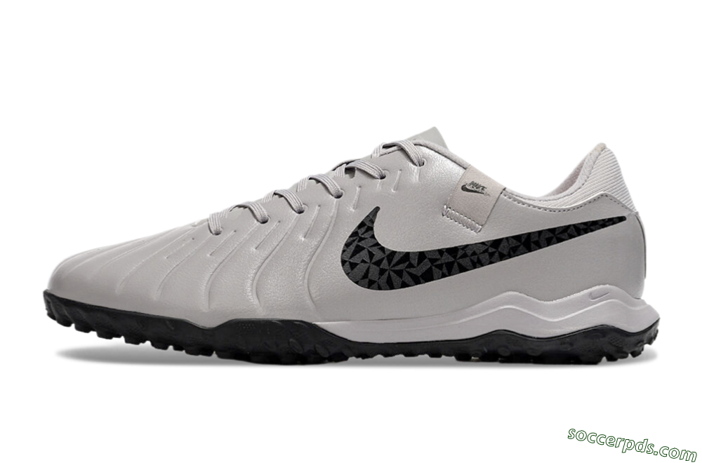 Nike Tiempo Legend 10 Academy TF Low-Tops Football Shoes - Grey/Black/Pink 2