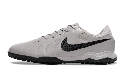 Nike Tiempo Legend 10 Academy TF Low-Tops Football Shoes - Grey/Black/Pink
