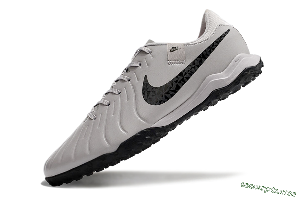 Nike Tiempo Legend 10 Academy TF Low-Tops Football Shoes - Grey/Black/Pink 5