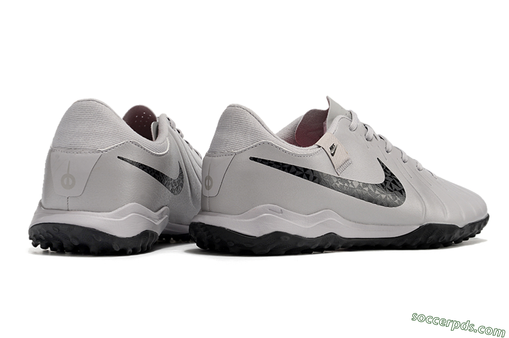 Nike Tiempo Legend 10 Academy TF Low-Tops Football Shoes - Grey/Black/Pink 6
