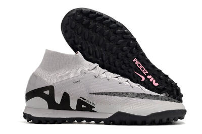 Nike Air Zoom Mercurial Superfly 9 Elite TF High-Tops Football Shoes - Grey/Black/Pink