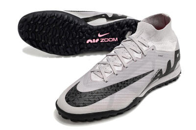 Nike Air Zoom Mercurial Superfly 9 Elite TF High-Tops Football Shoes - Grey/Black/Pink