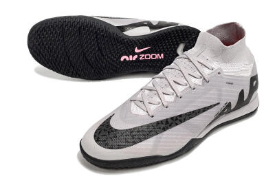 Nike Air Zoom Mercurial Superfly 9 Elite IC High-Tops Football Shoes - Grey/Black/Pink