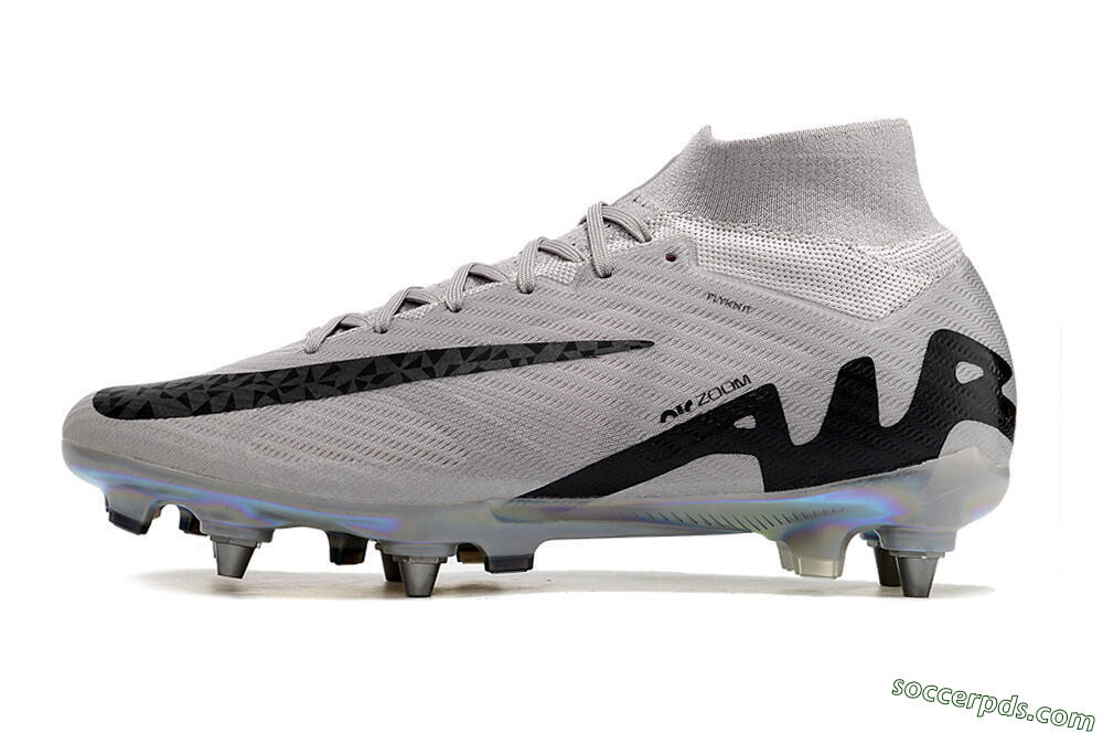 Nike Air Zoom Mercurial Superfly 9 Elite SG High-Tops Football Boots - Grey/Black/Gold 2