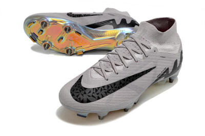 Nike Air Zoom Mercurial Superfly 9 Elite SG High-Tops Football Boots - Grey/Black/Gold
