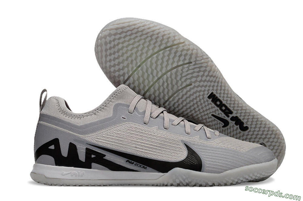 Nike Air Zoom Mercurial Vapor 15 Pro IC Low-Tops Football Shoes - Grey/Black 1