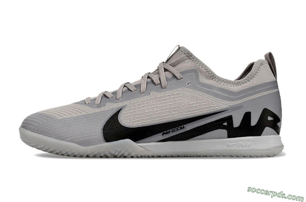 Nike Air Zoom Mercurial Vapor 15 Pro IC Low-Tops Football Shoes - Grey/Black 2