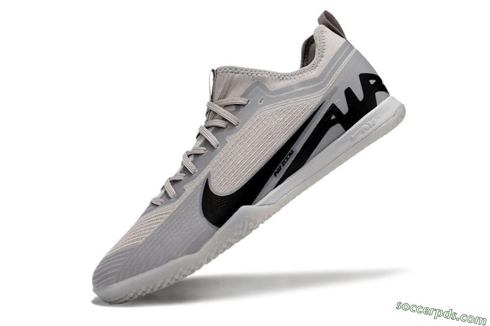 Nike Air Zoom Mercurial Vapor 15 Pro IC Low-Tops Football Shoes - Grey/Black 5