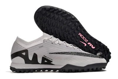 Nike Air Zoom Mercurial Vapor 15 Elite TF Low-Tops Football Shoes - Grey/Black/Pink