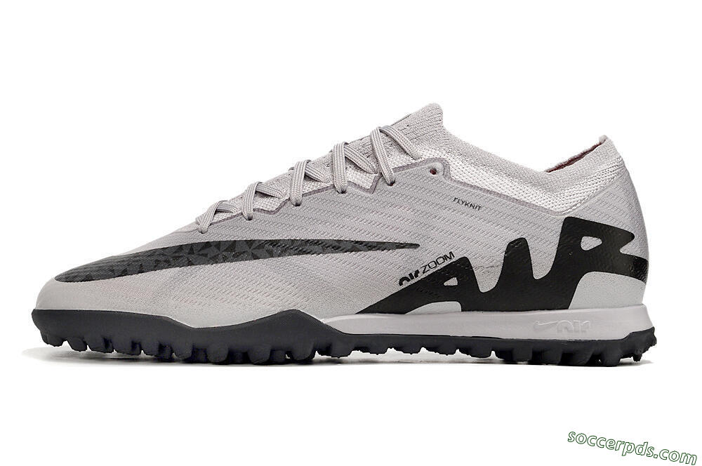 Nike Air Zoom Mercurial Vapor 15 Elite TF Low-Tops Football Shoes - Grey/Black/Pink 2