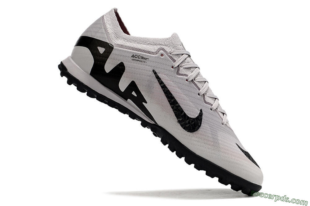 Nike Air Zoom Mercurial Vapor 15 Elite TF Low-Tops Football Shoes - Grey/Black/Pink 4