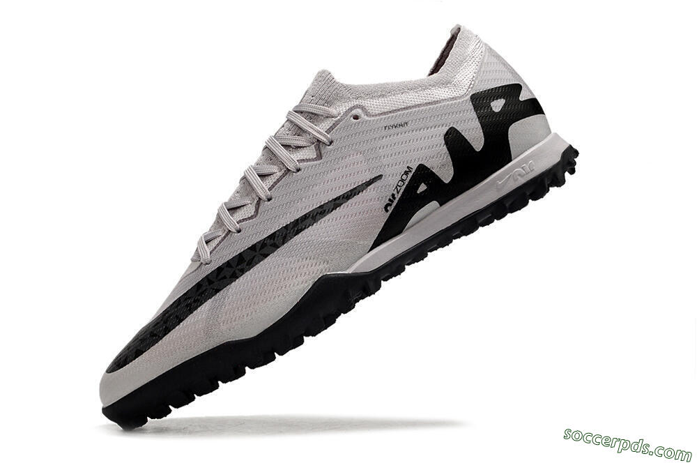 Nike Air Zoom Mercurial Vapor 15 Elite TF Low-Tops Football Shoes - Grey/Black/Pink 5
