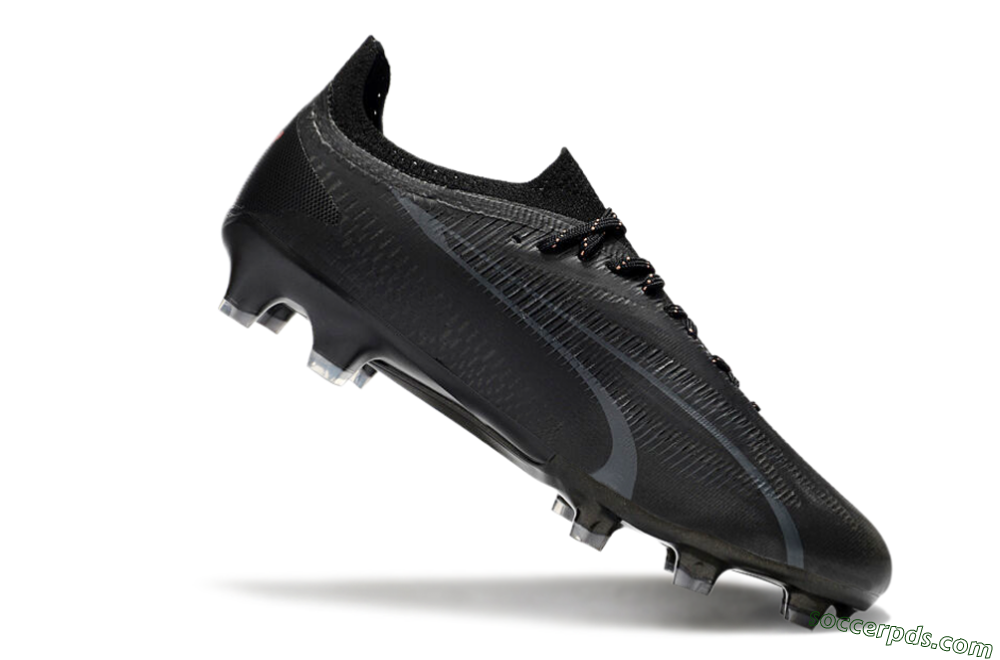 Puma Ultra Ultimate FG Low-Tops Football Boots - Black/Red 4