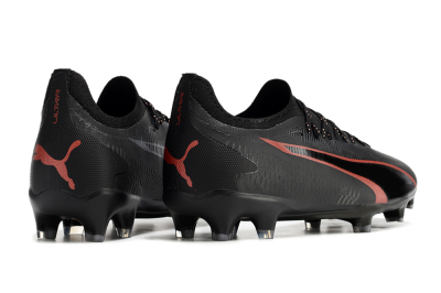 Puma Ultra Ultimate FG Low-Tops Football Boots - Black/Red