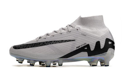 Nike Air Zoom Mercurial Superfly 9 Elite AG High-Tops Football Boots - Grey/Black/Gold