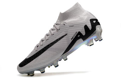 Nike Air Zoom Mercurial Superfly 9 Elite AG High-Tops Football Boots - Grey/Black/Gold