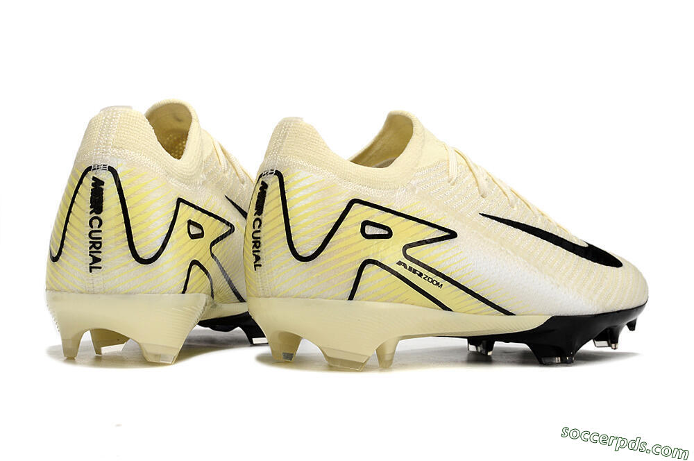 Nike Air Zoom Mercurial Vapor 16 Elite FG Low-Tops Football Boots - Beige/Black/Yellow 6