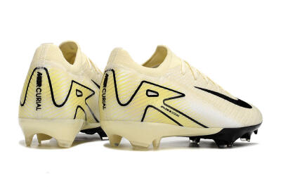 Nike Air Zoom Mercurial Vapor 16 Elite FG Low-Tops Football Boots - Beige/Black/Yellow