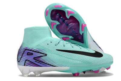 Nike Air Zoom Mercurial Superfly 10 Elite FG High-Tops Football Boots - Jade/Black/Purple