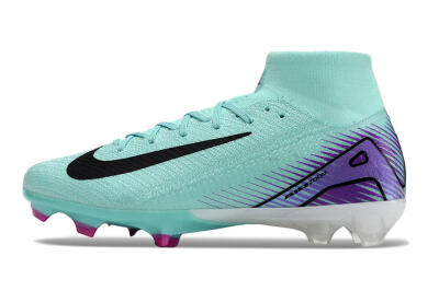 Nike Air Zoom Mercurial Superfly 10 Elite FG High-Tops Football Boots - Jade/Black/Purple