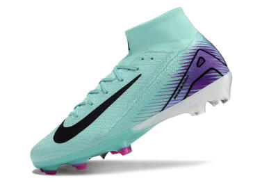 Nike Air Zoom Mercurial Superfly 10 Elite FG High-Tops Football Boots - Jade/Black/Purple
