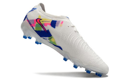 Nike Phantom Luna Elite AG Low-Tops Football Boots - White/Pink/Blue