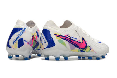 Nike Phantom Luna Elite AG Low-Tops Football Boots - White/Pink/Blue