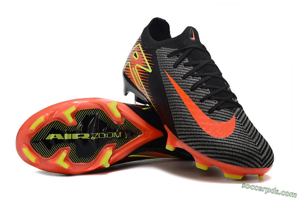 Nike Air Zoom Mercurial Vapor 16 Elite FG Low-Tops Football Boots - Black/Red/Yellow 3