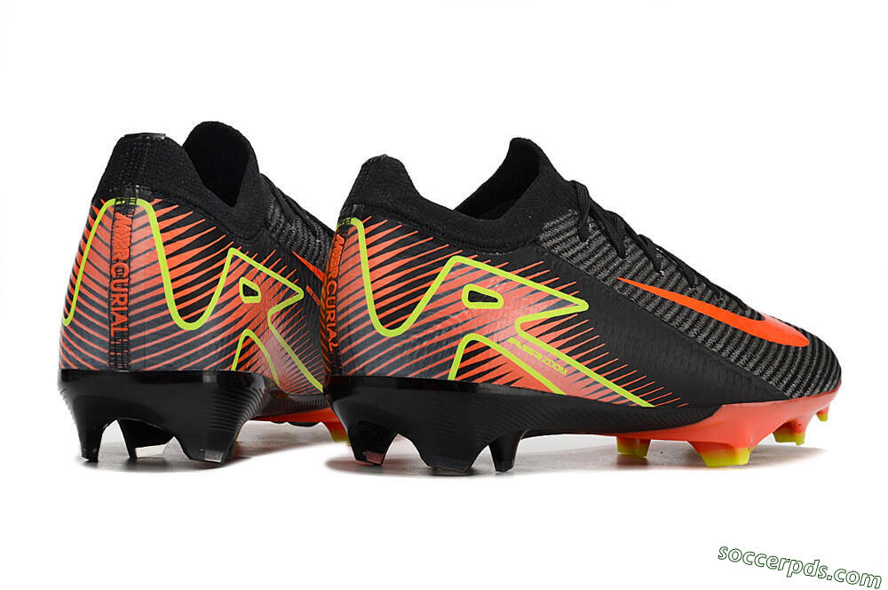 Nike Air Zoom Mercurial Vapor 16 Elite FG Low-Tops Football Boots - Black/Red/Yellow 6