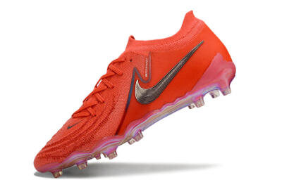 Nike Phantom Luna Elite AG Low-Tops Football Boots - Red/Silver/Gold