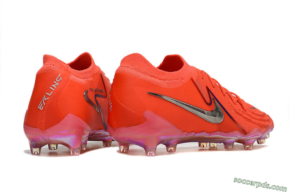Nike Phantom Luna Elite AG Low-Tops Football Boots - Red/Silver/Gold 6