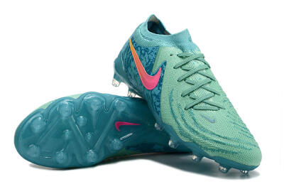 Nike Phantom Luna Elite AG Low-Tops Football Boots - Jade/Pink/Yellow