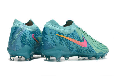 Nike Phantom Luna Elite AG Low-Tops Football Boots - Jade/Pink/Yellow