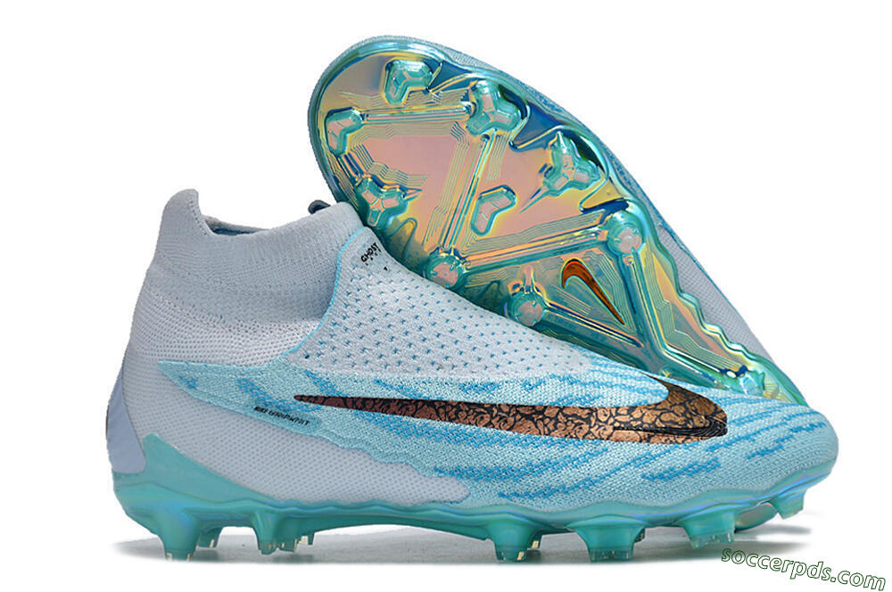 Nike Phantom GX Elite FG High-Tops Football Boots - Jade/Black/Gold 1