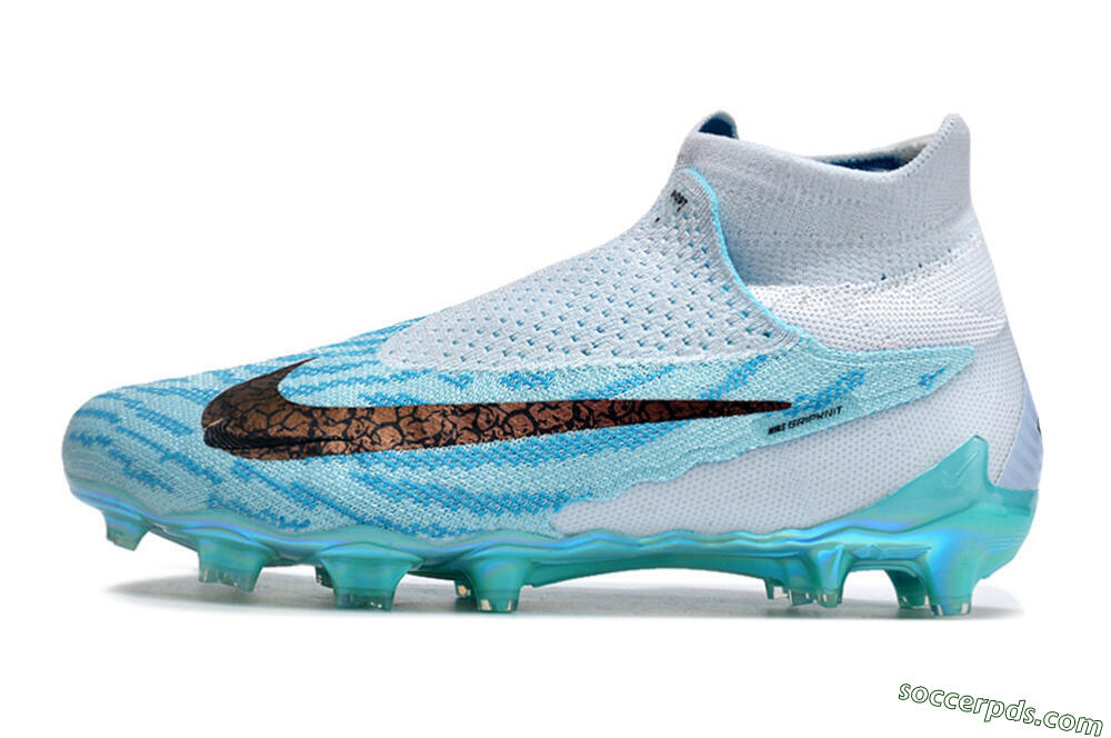 Nike Phantom GX Elite FG High-Tops Football Boots - Jade/Black/Gold 2