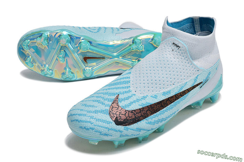 Nike Phantom GX Elite FG High-Tops Football Boots - Jade/Black/Gold 3