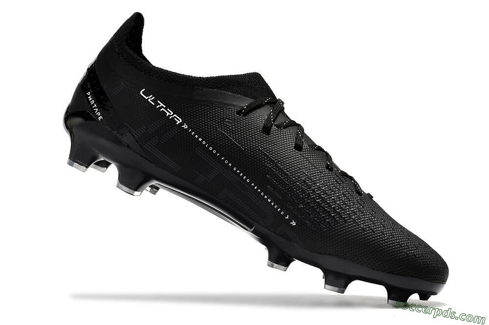 Puma Ultra Ultimate FG Low-Tops Football Boots - Black/White 7