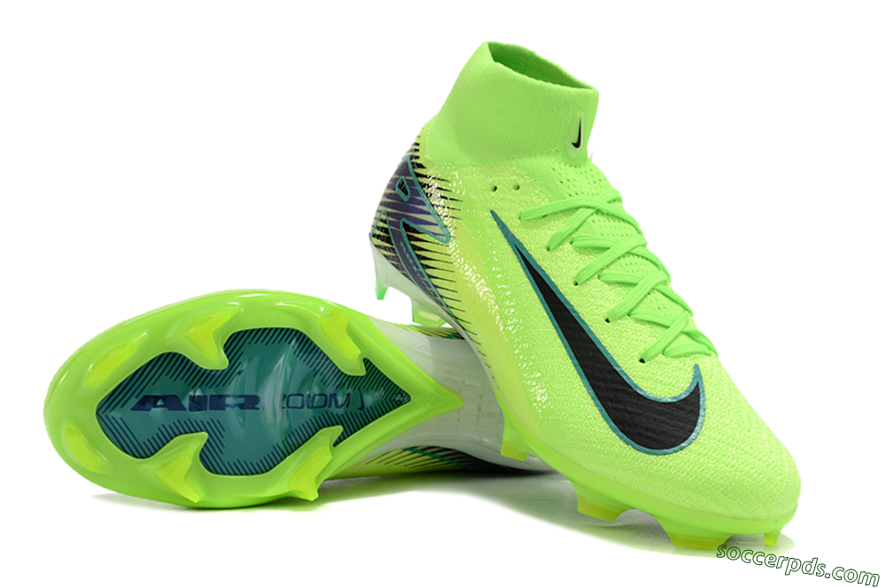 Nike Air Zoom Mercurial Superfly 10 Elite FG High-Tops Football Boots - Yellow/Blue/Black 3
