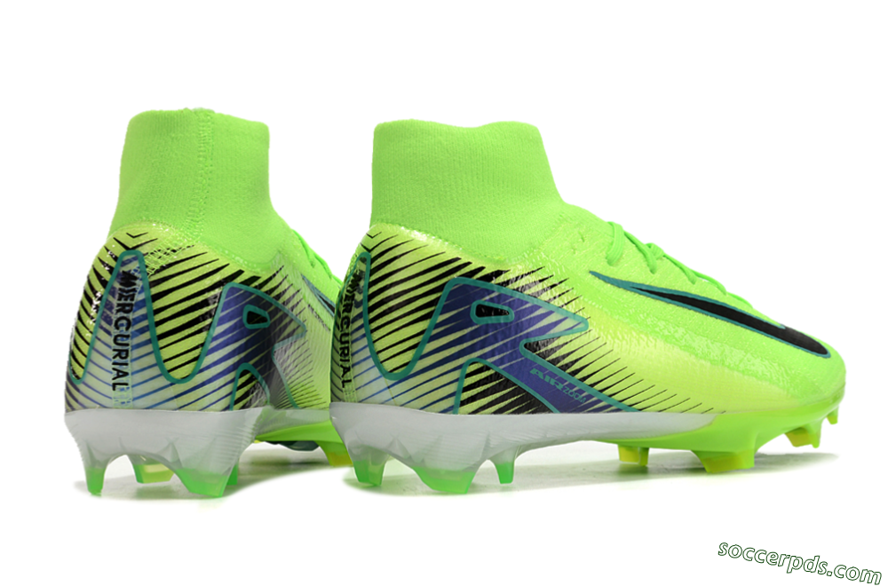 Nike Air Zoom Mercurial Superfly 10 Elite FG High-Tops Football Boots - Yellow/Blue/Black 6