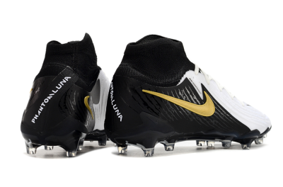 Nike Phantom Luna Elite AG High-Tops Football Boots - White/Black/Gold