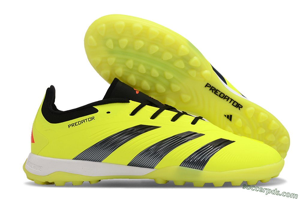 Adidas Predator 24 Elite TF Low-Tops Football Shoes - Yellow/Black/White 1