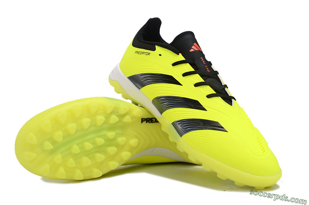 Adidas Predator 24 Elite TF Low-Tops Football Shoes - Yellow/Black/White 3