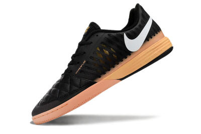 Nike Lunar Gato 2 IC Low-Tops Football Shoes - Black/White/Yellow