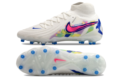 Nike Phantom Luna Elite AG High-Tops Football Boots - White/Blue/Pink/Yellow