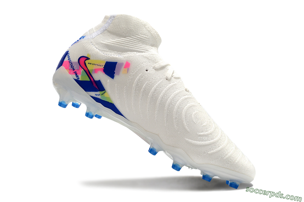 Nike Phantom Luna Elite AG High-Tops Football Boots - White/Blue/Pink/Yellow 4