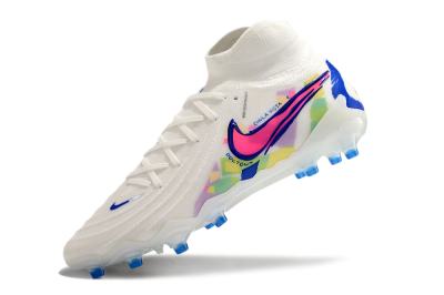 Nike Phantom Luna Elite AG High-Tops Football Boots - White/Blue/Pink/Yellow