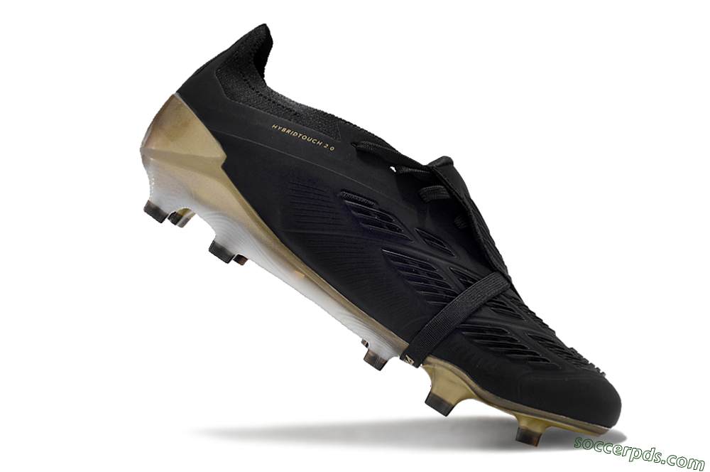 Adidas Predator Elite Foldover Tongue FG Low-Tops Football Boots - Black/White/Gold 4